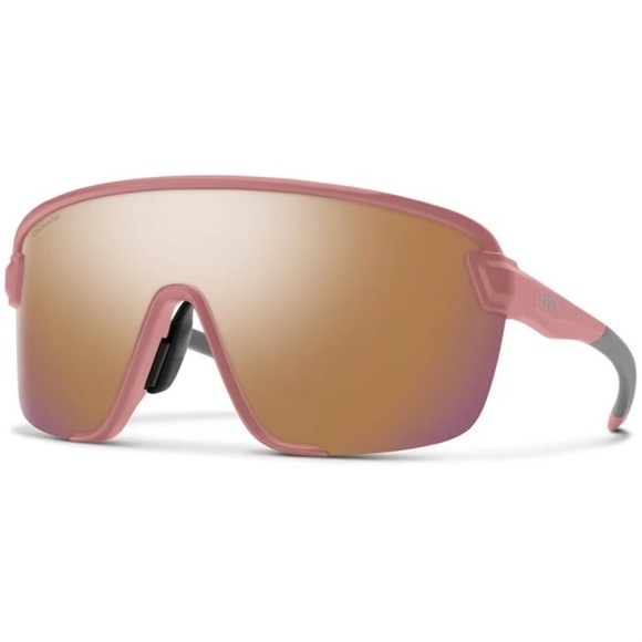 Polarized Smith Bobcat Sunglasses Matte Chalk Rose​/ChromaPop Rose Gold Mirror - Picture 1 of 6